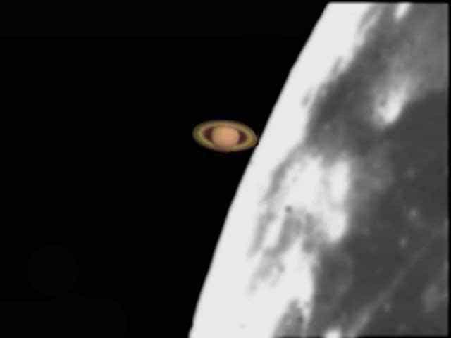 Conjonction Lune Saturne le 3 novembre 2001 Immersion